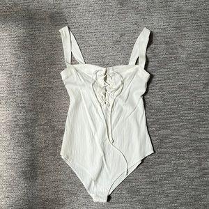 Women’s white bodysuit size large